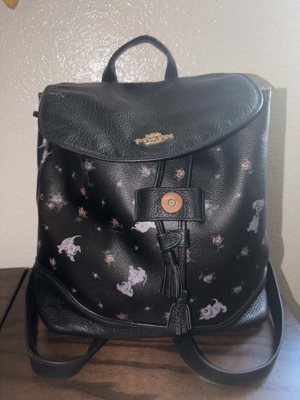 Coach 101 Dalmatians Backpack with Floral Accents - Picture 1 of 7